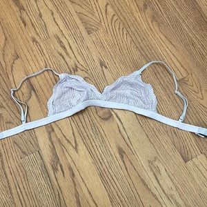 Cosabella pink/ lavender triangle bralette. Size large